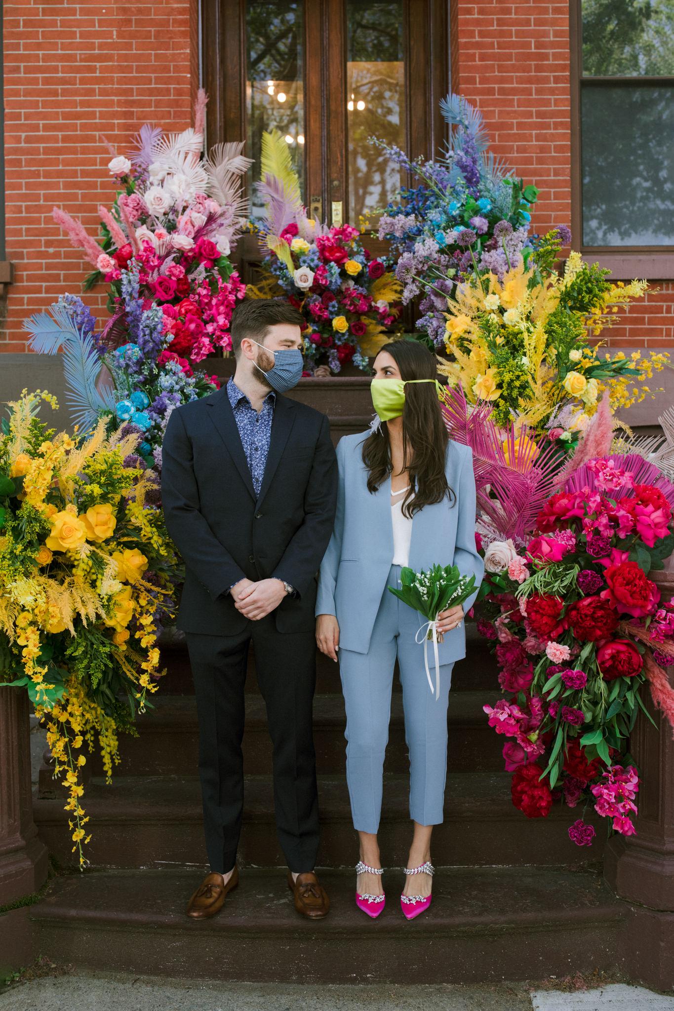 A Non-Traditional Fall Elopement in Brooklyn photo 2