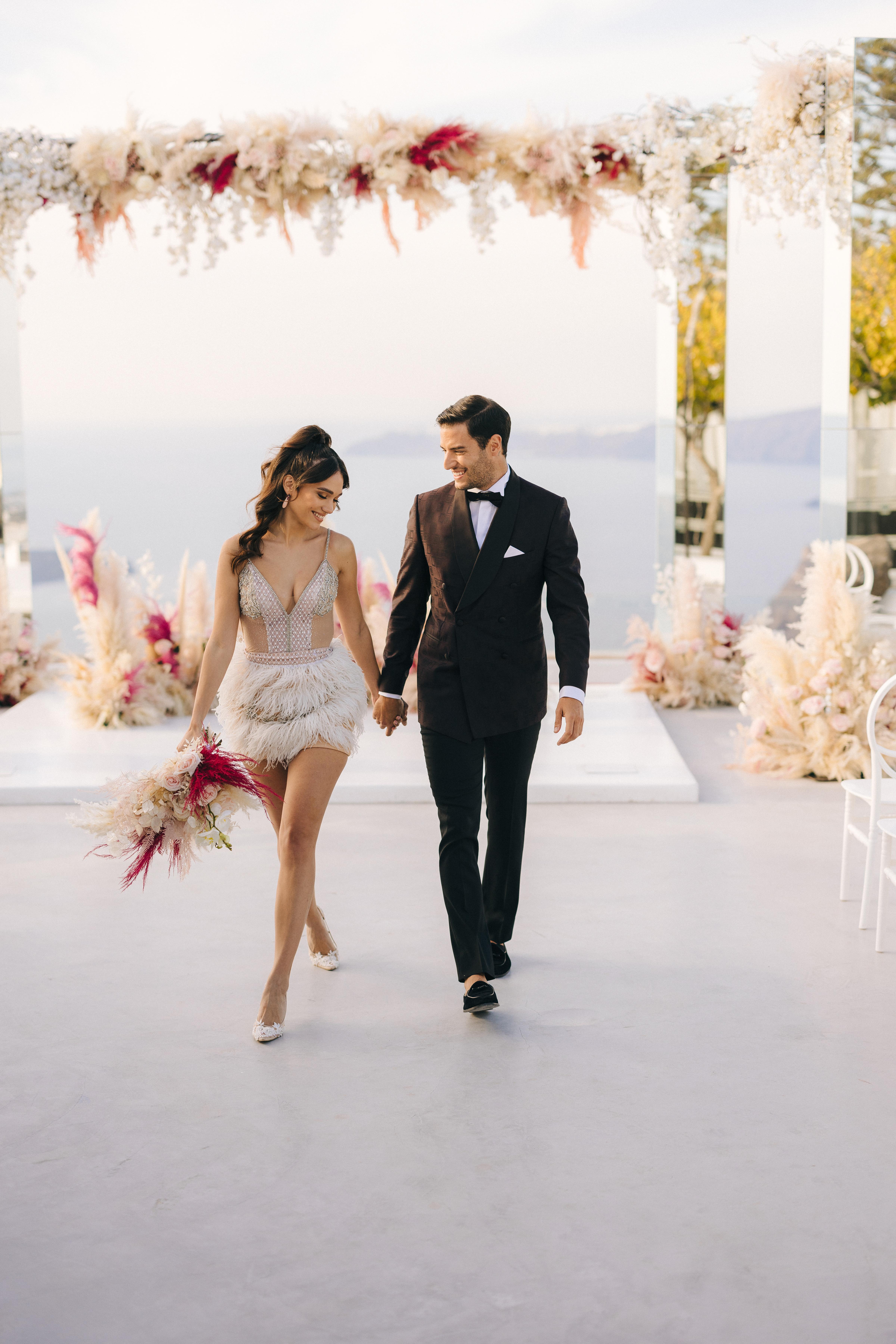 A Boho Fall Wedding at Santorini Gem photo 2