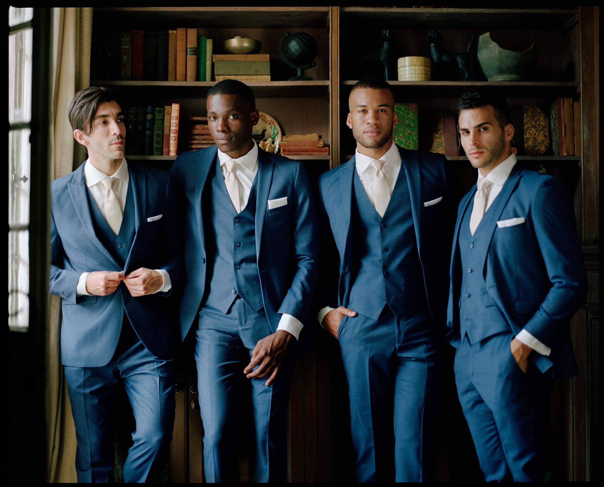 How To Incorporate And Coordinate Your Color Schemes & Wedding Themes Into The Groomsmen's Looks