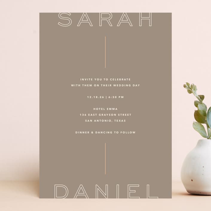 Top to Bottom Invitation Card