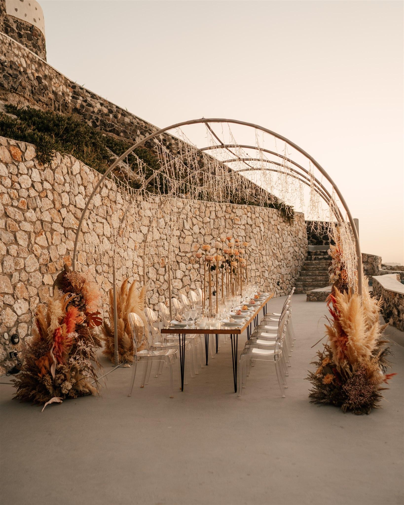 A Romantic Summer Wedding at El Viento Santorini photo 4