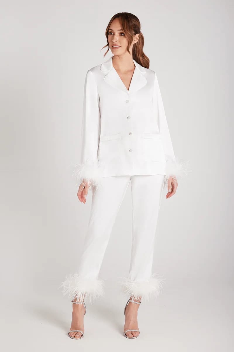 White Feather Pajamas