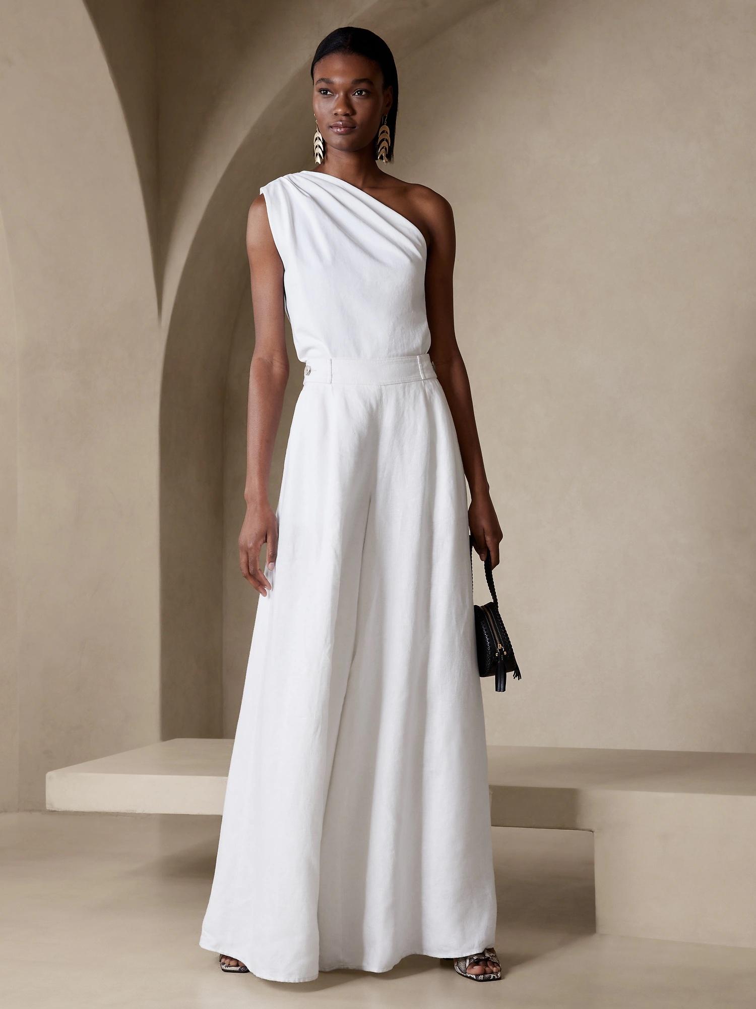 Wide-Leg Linen Pant