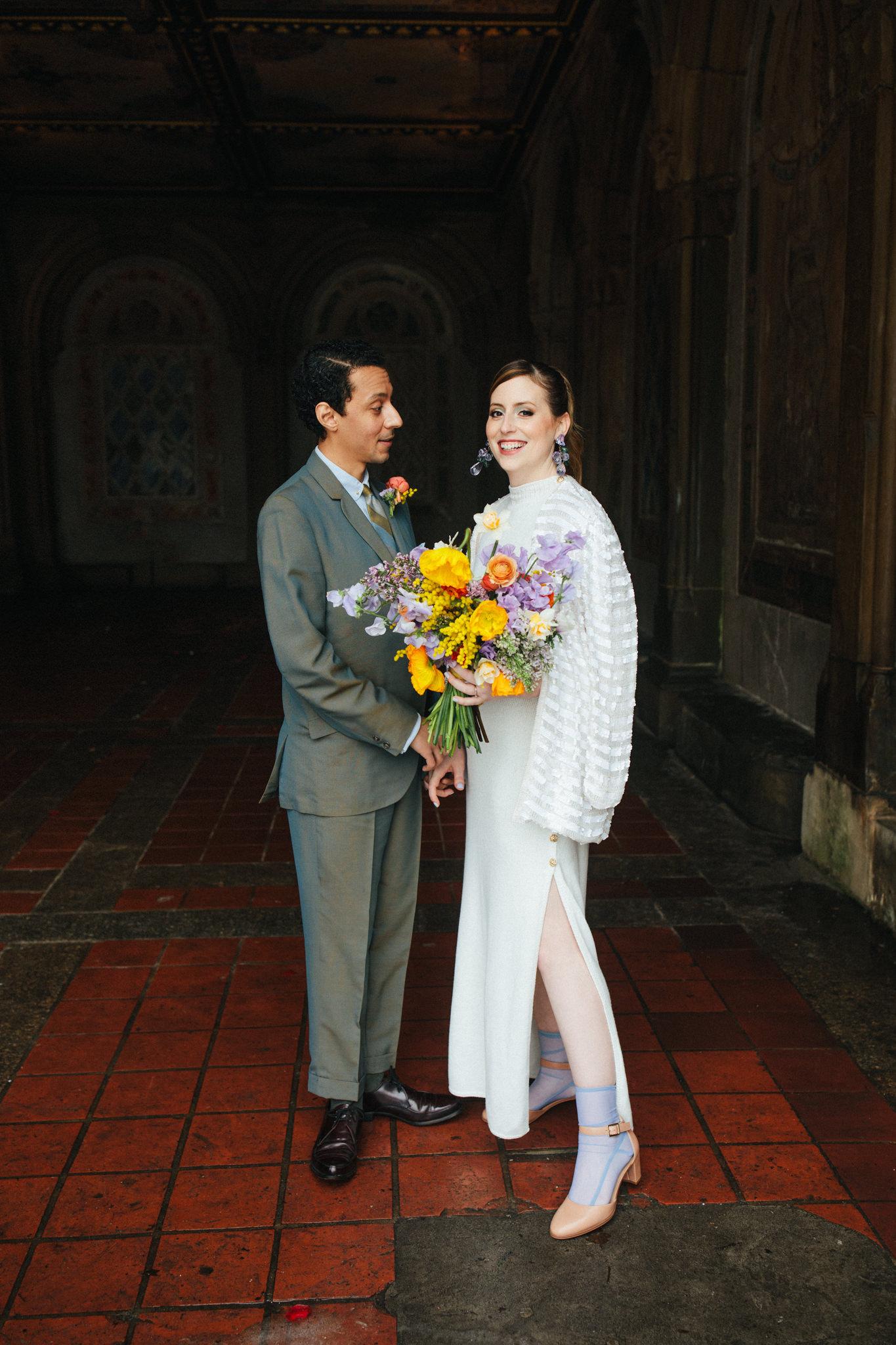 A non-traditional elopement in Central Park with a mini-reception at the St. Mazie 5