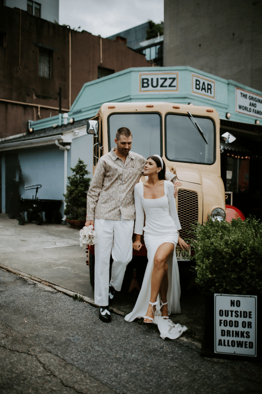 A Modern Summer Wedding at Frankies Spuntino photo 1