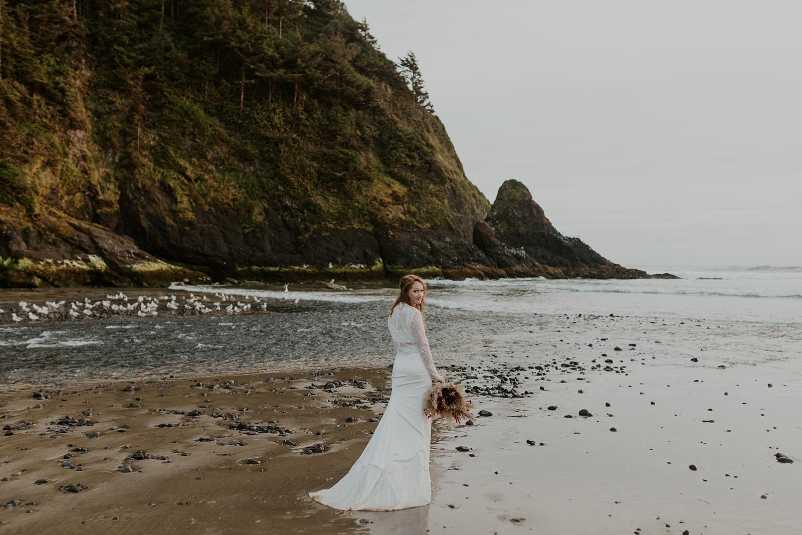 A Boho Summer Elopement on the Oregon Coast photo 5