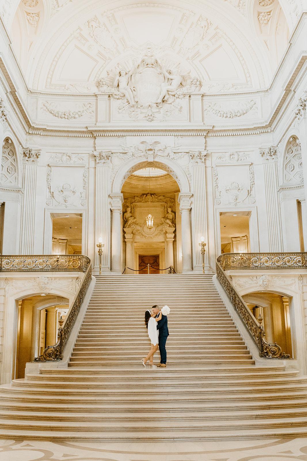 A Modern Spring Elopement at San Fransisco City Hall 27