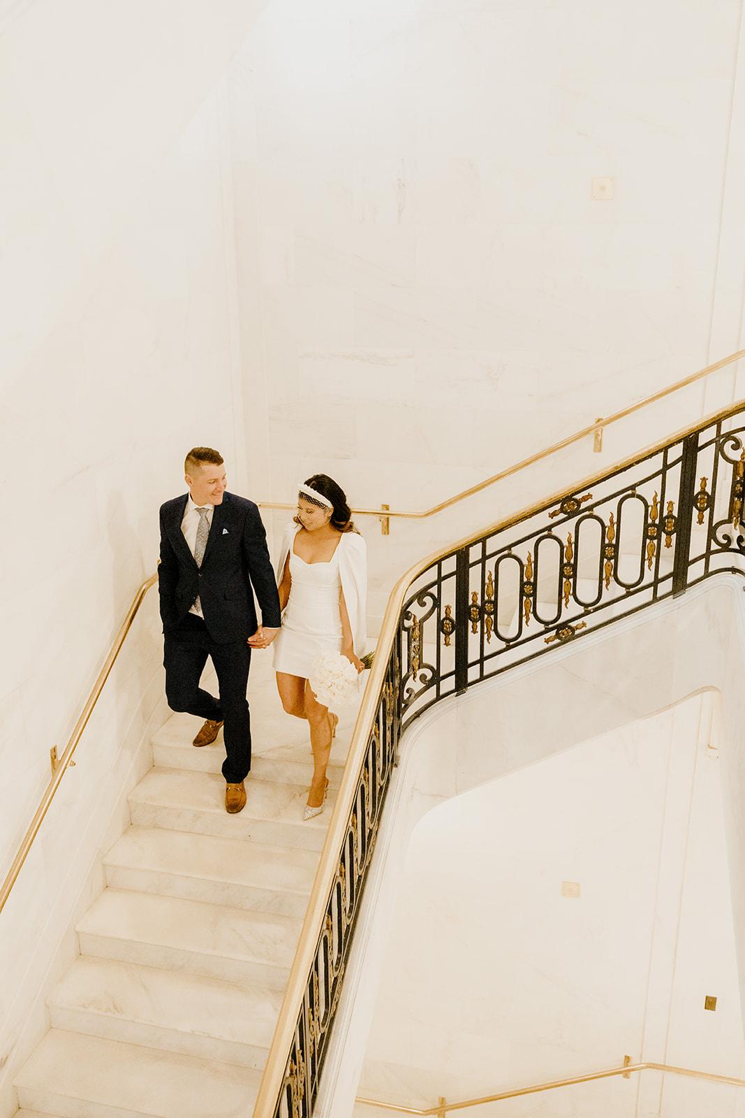 A Modern Spring Elopement at San Fransisco City Hall 7