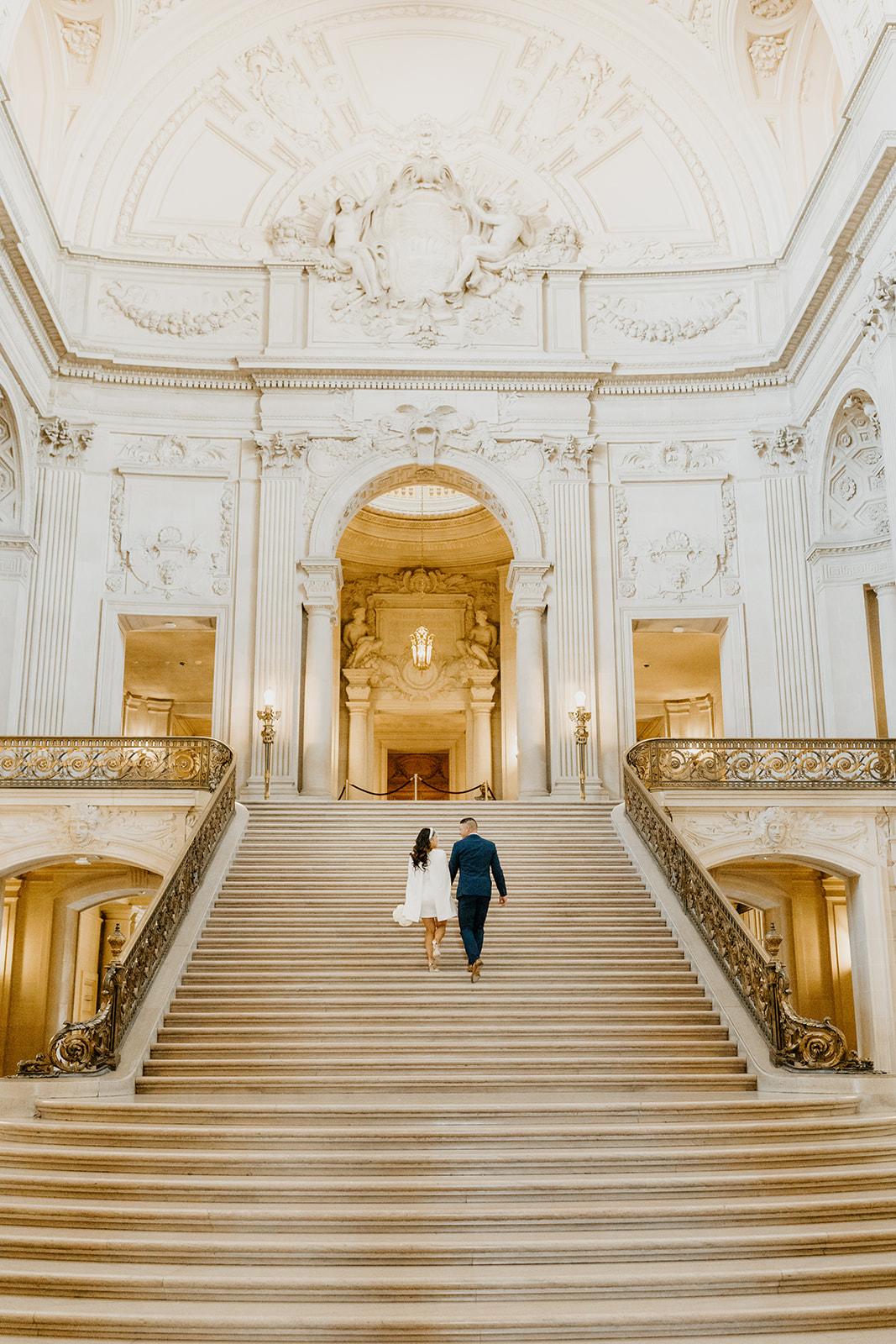 A Modern Spring Elopement at San Fransisco City Hall 25