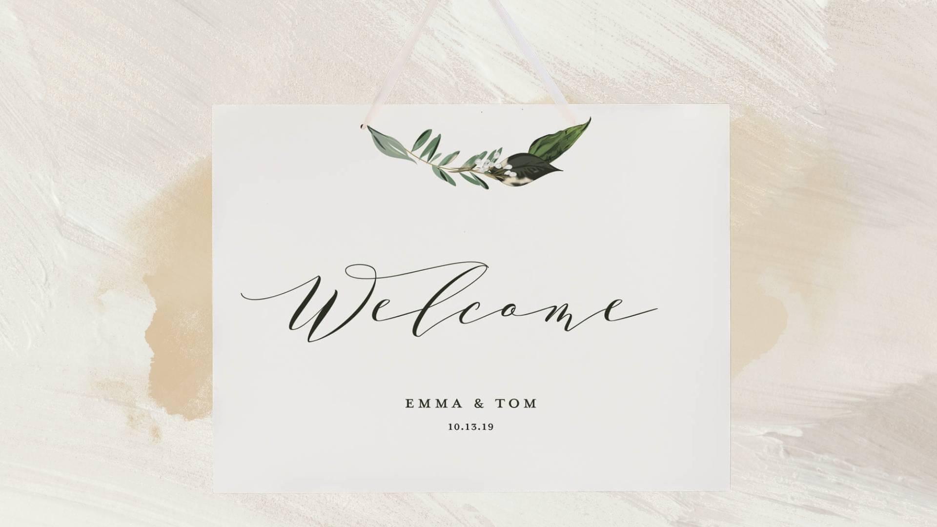 Wedding Day Signage and Decorations