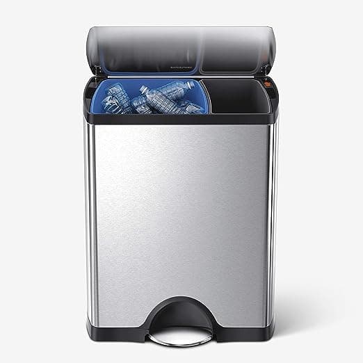Dual Compartment Step Trash Can
