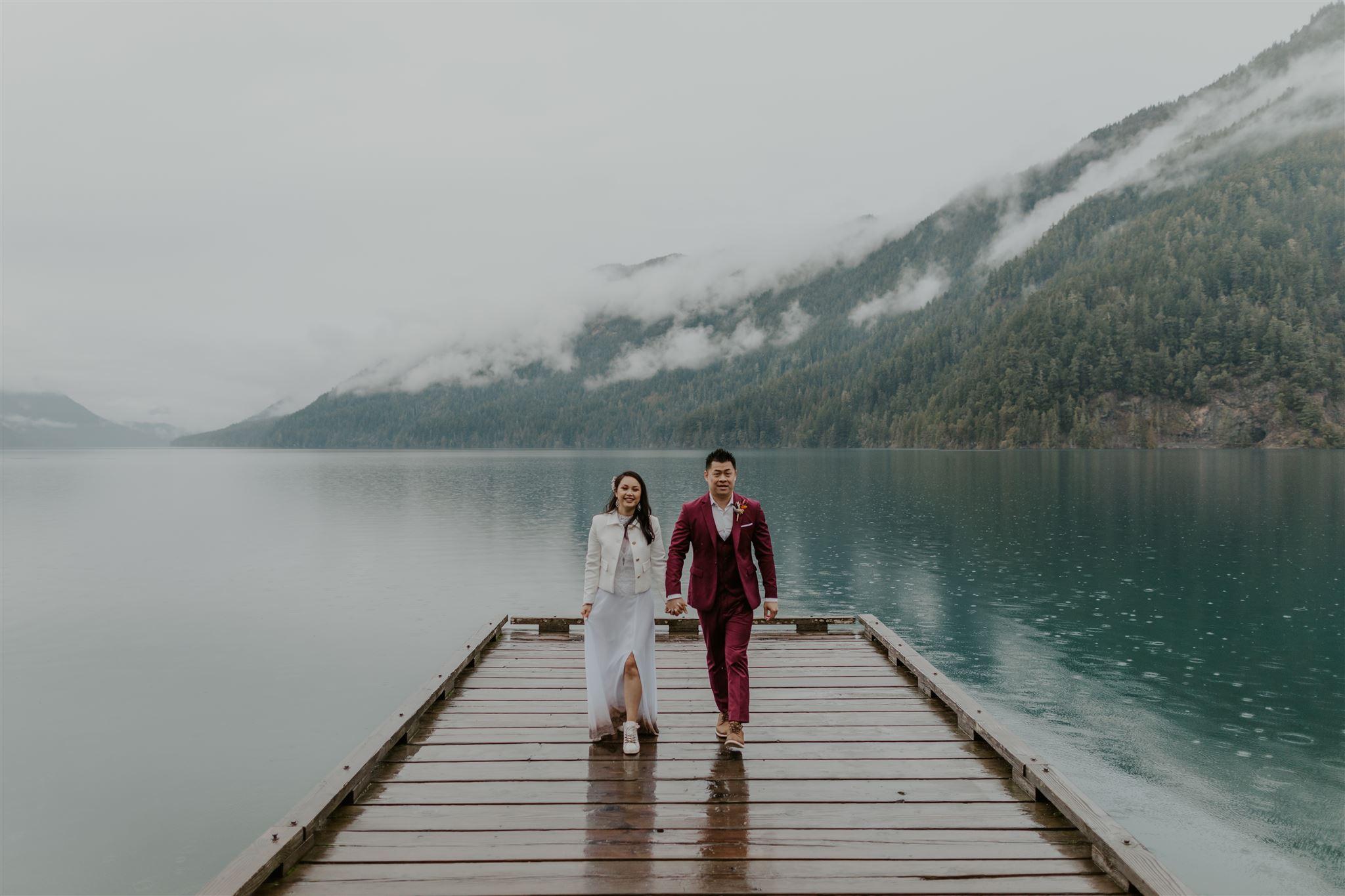 A Romantic Winter Elopement at Olympic National Park