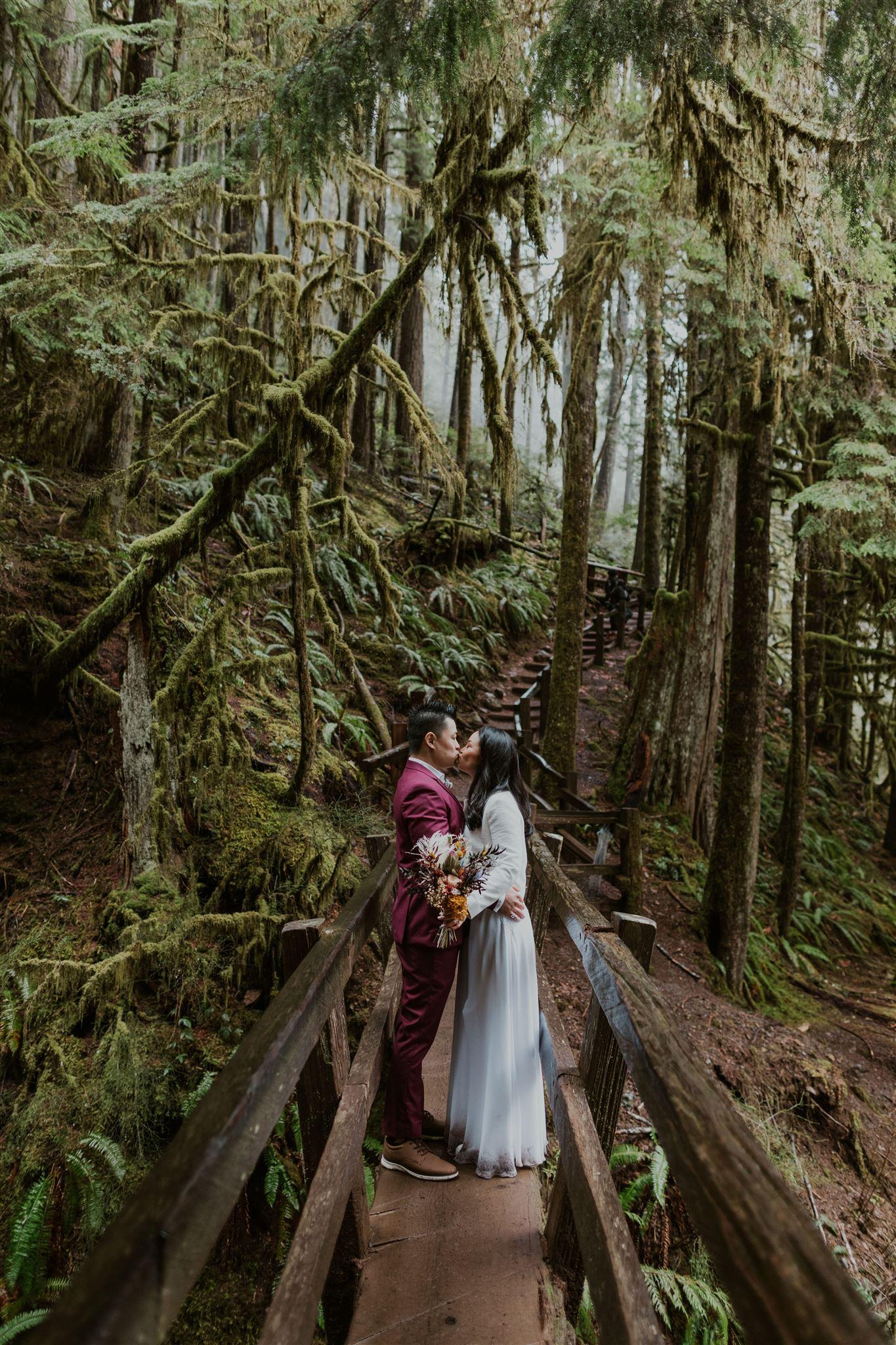 A Romantic Winter Elopement at Olympic National Park photo 2