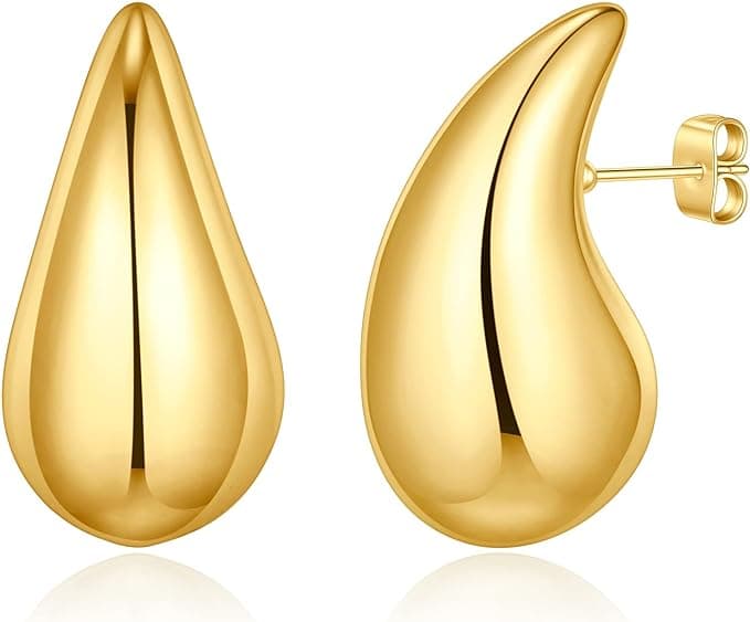 Gold Teardrop Earrings
