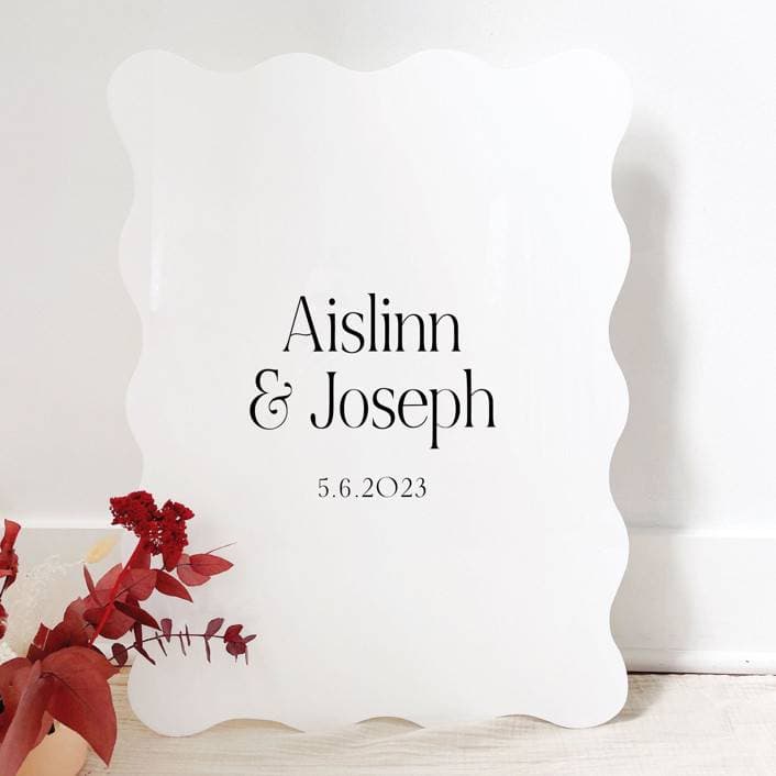 Customizable Wavy Welcome Sign by Aislinn Minardi