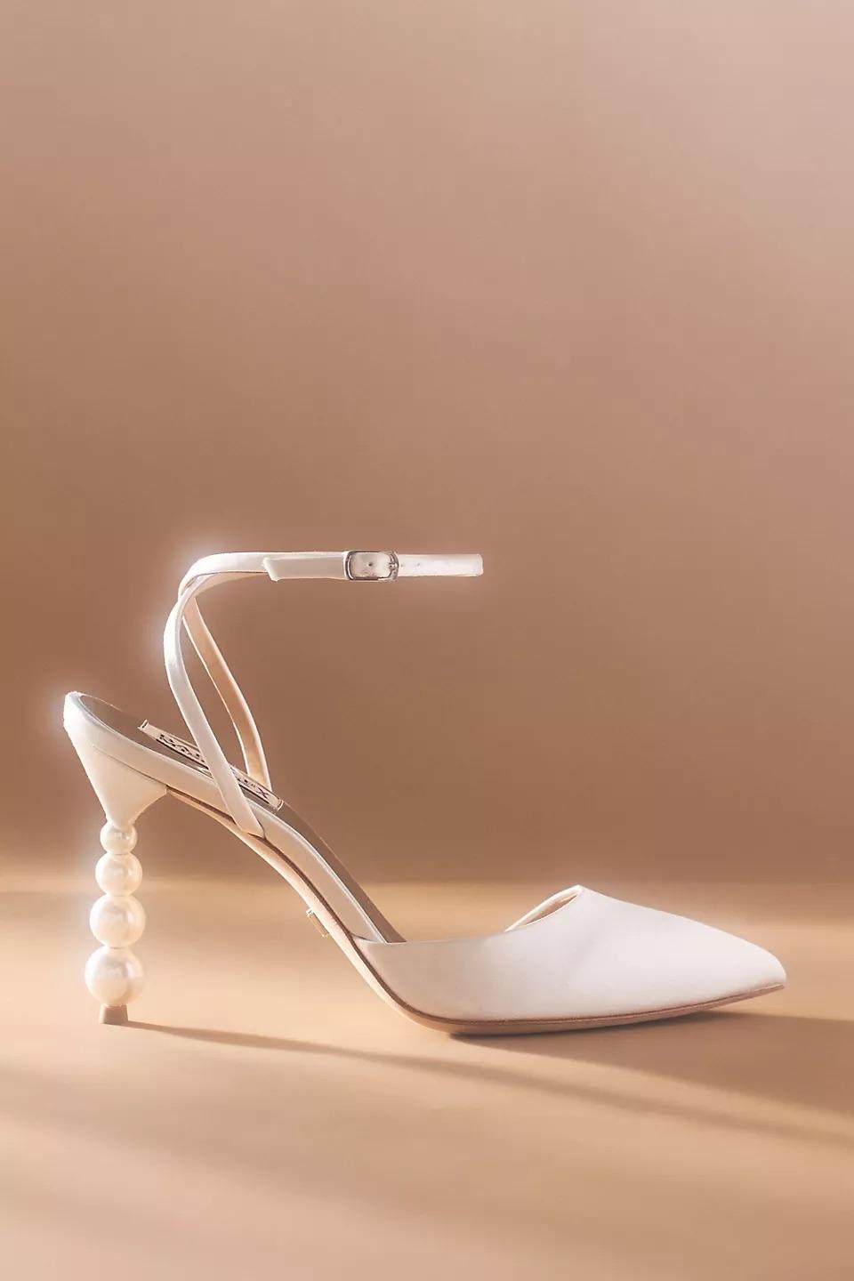 Indie Pointed-Toe Pearl Heels