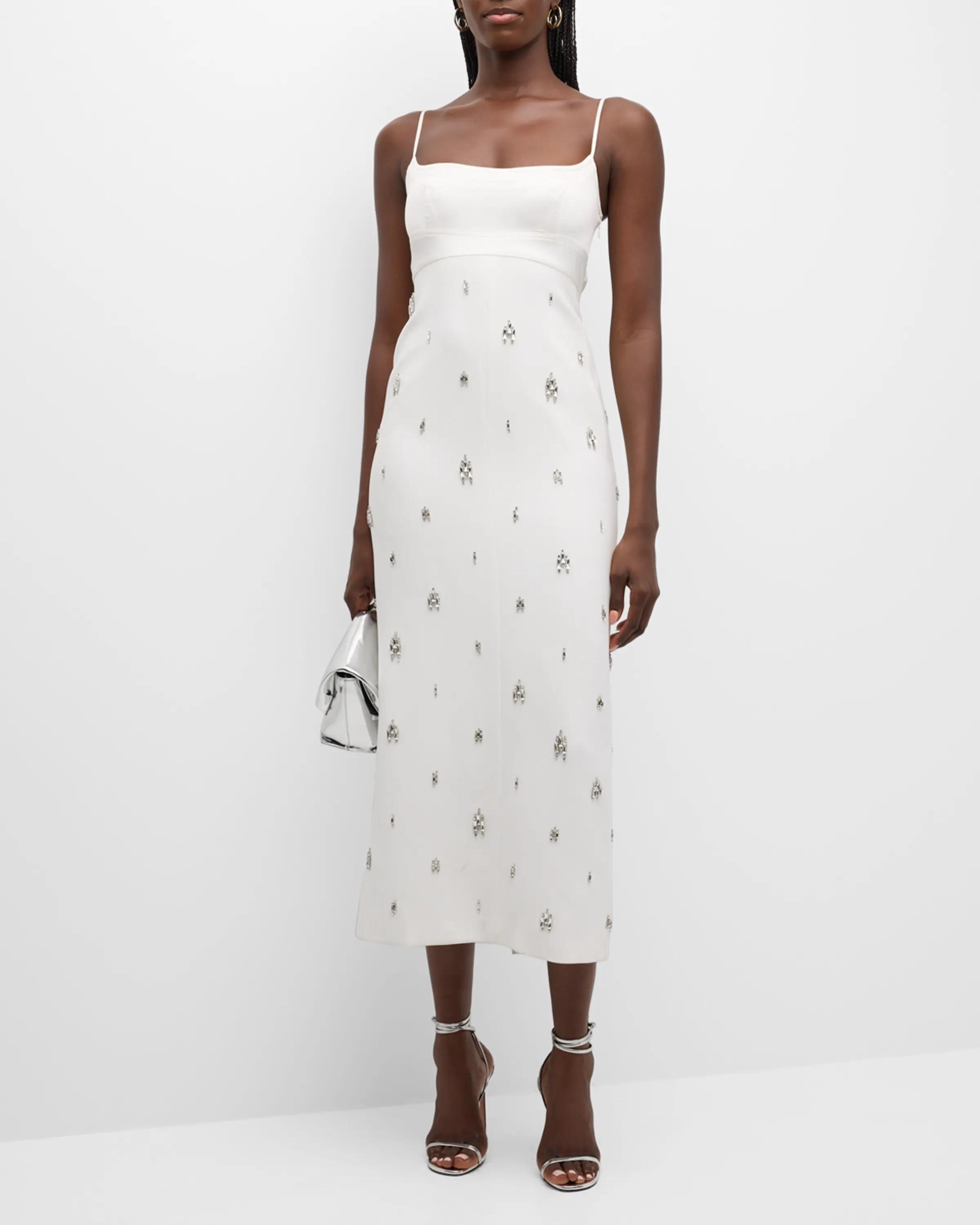 Alana Jewel-Embellished Midi Dress