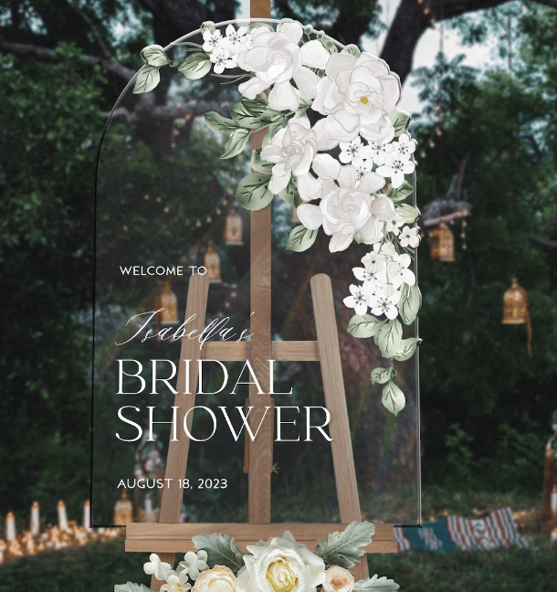 Bridal Shower Welcome Sign