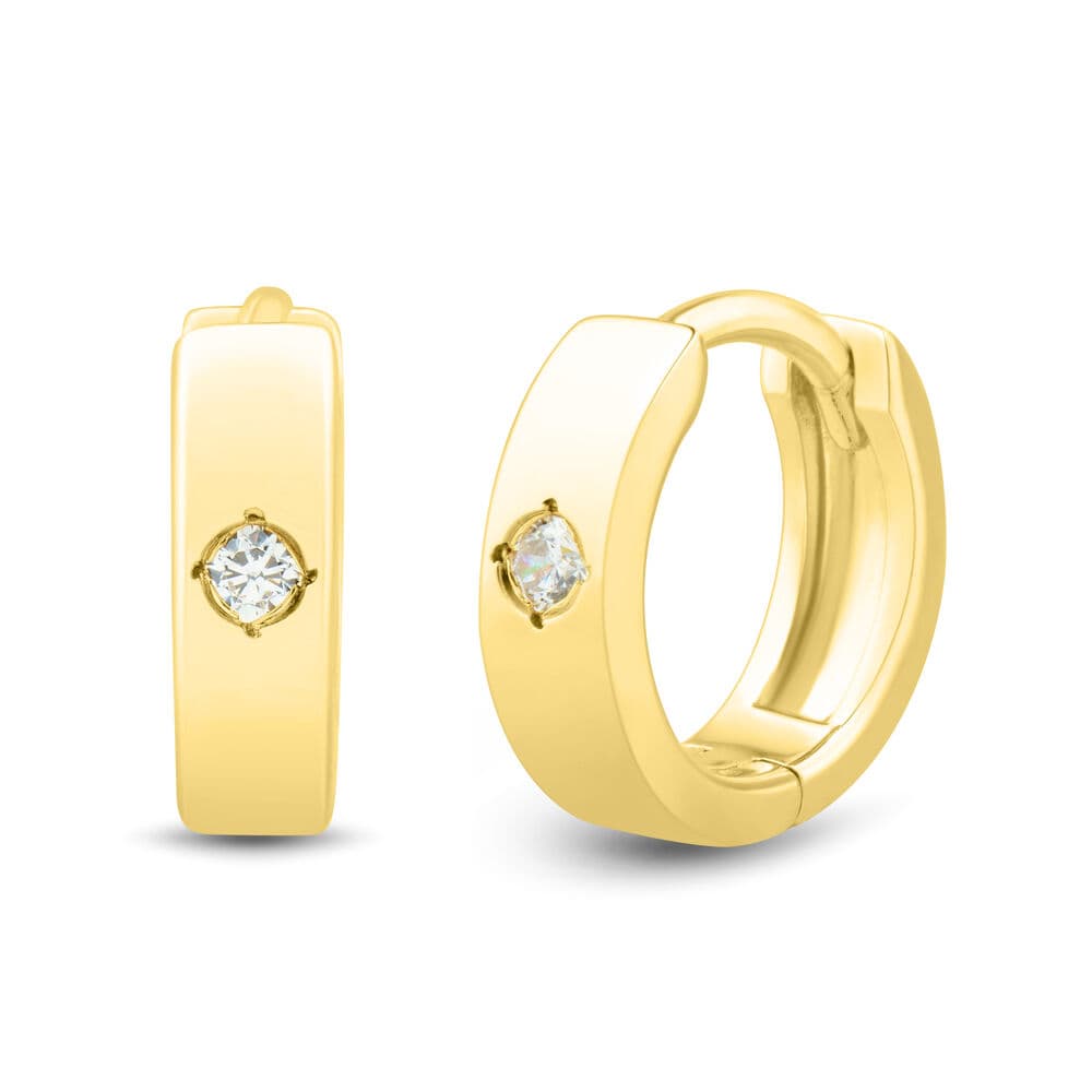 Scout & Lark Lab Grown Diamond Huggie Hoop Earrings