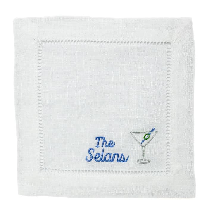 Embroidered Cocktail Napkins