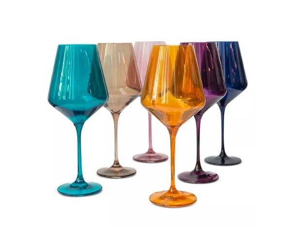 Stem Wine Glasses, Set of 6