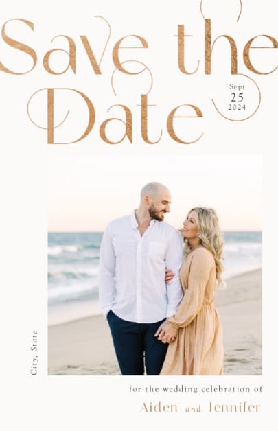 4.6" x 7.2" Save The Date