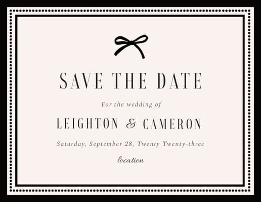 5.5" x 4" Save The Date