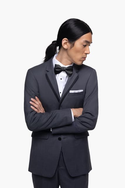 Charcoal Gray Notch Lapel Tuxedo