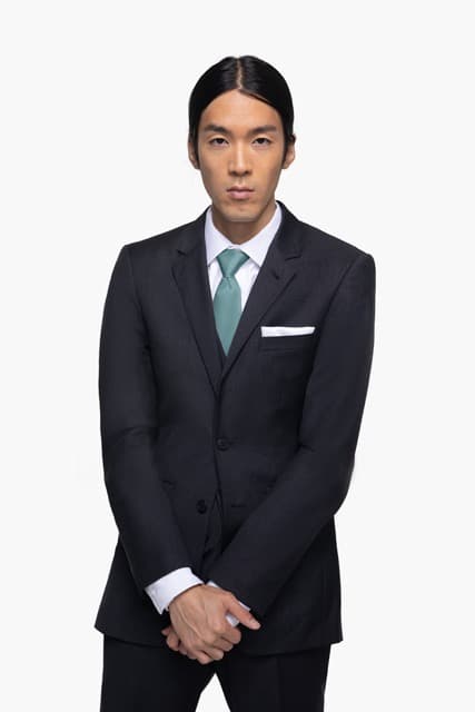 Charcoal Notch Lapel Suit