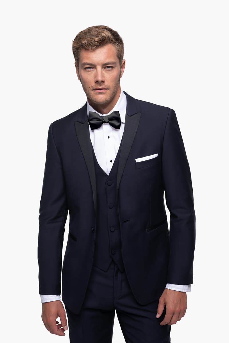 Midnight Blue Peak Lapel Tuxedo