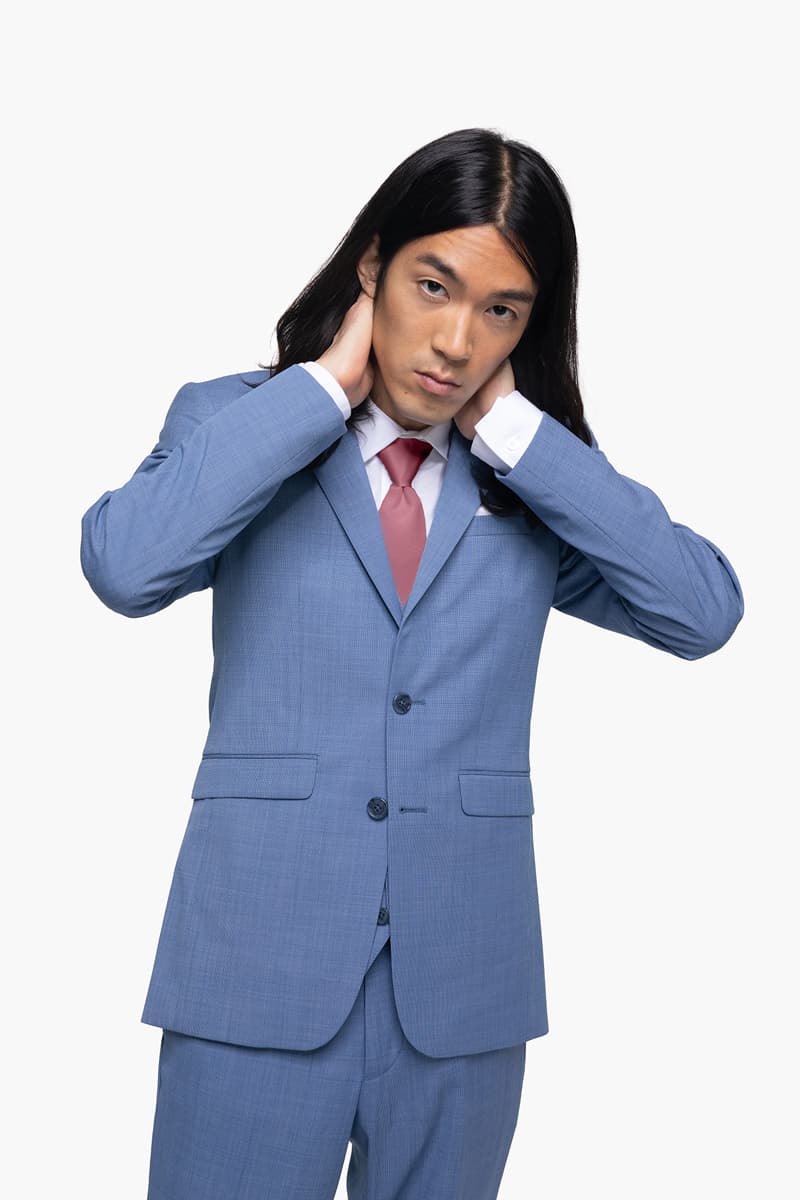 Postman Blue Notch Lapel Suit