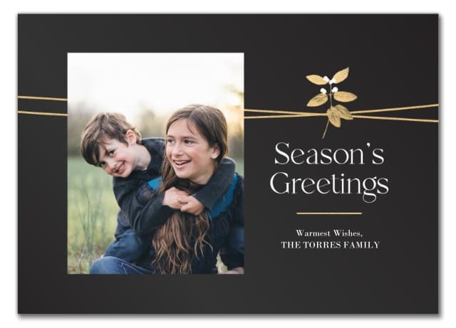 Grace And Greetings Holiday Card