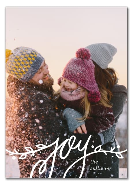 Snowy Vines Holiday Card