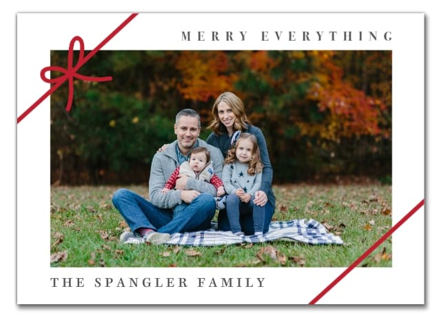 Wrapped Up In Love Holiday Card