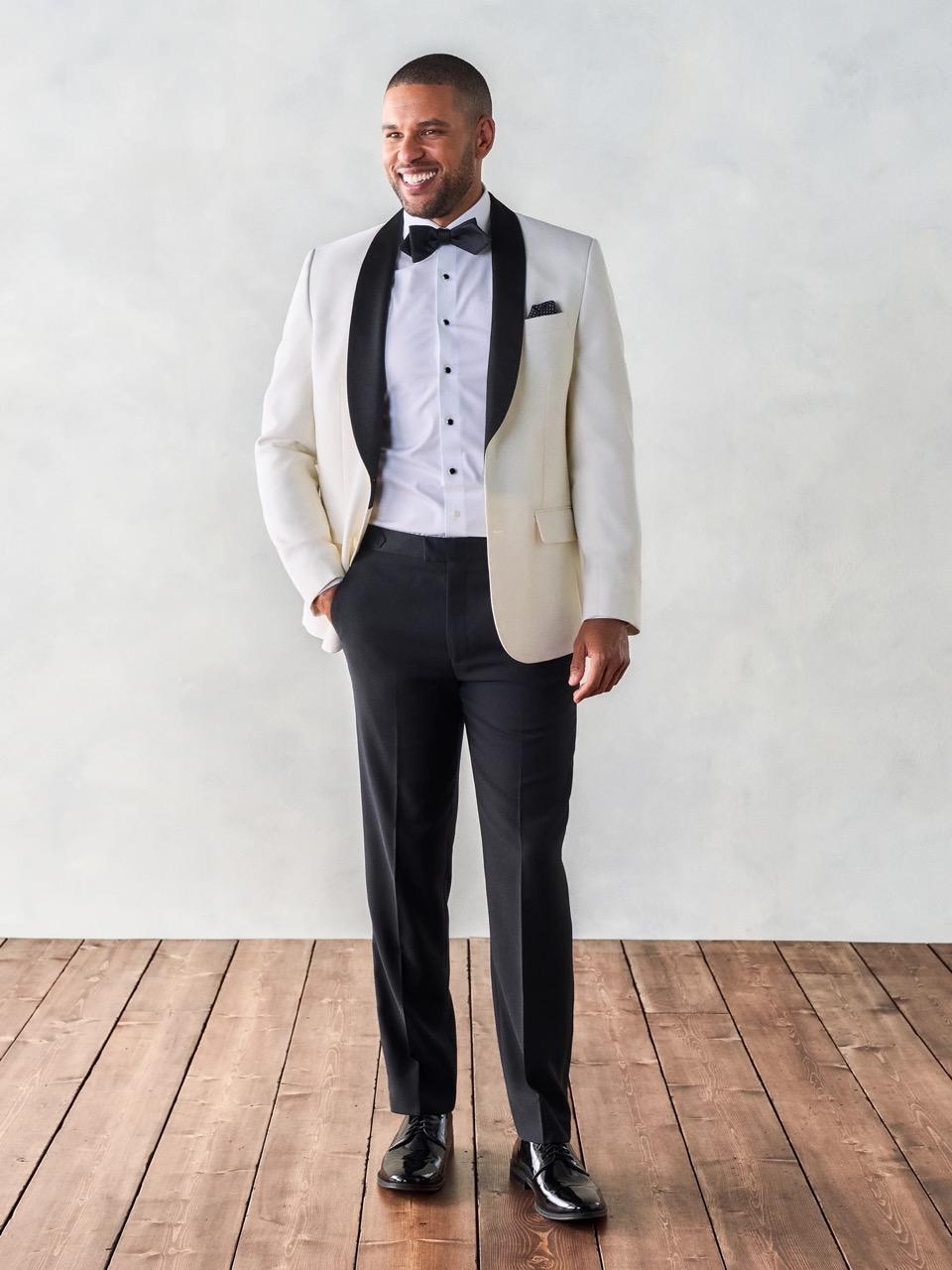 Contrast Shawl Jacket Tuxedo