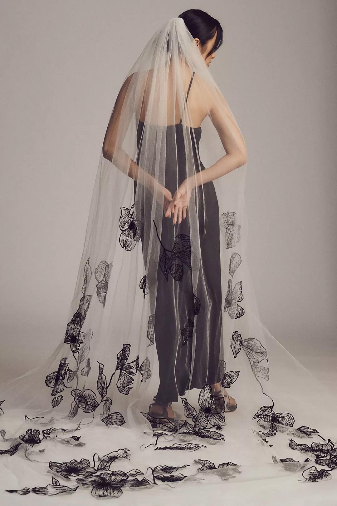 Halo Embroidered Veil