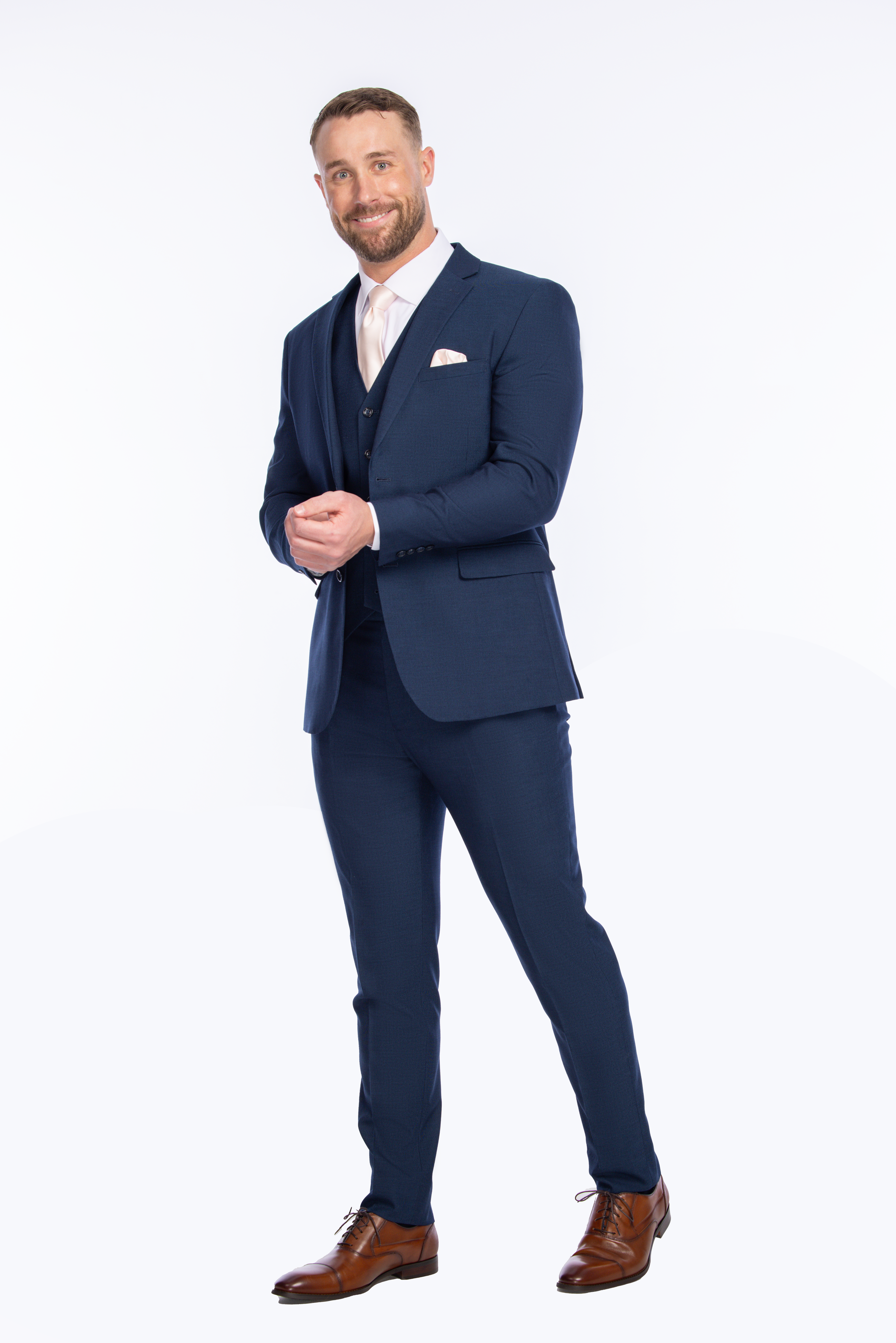 Heathered Navy Blue Suit