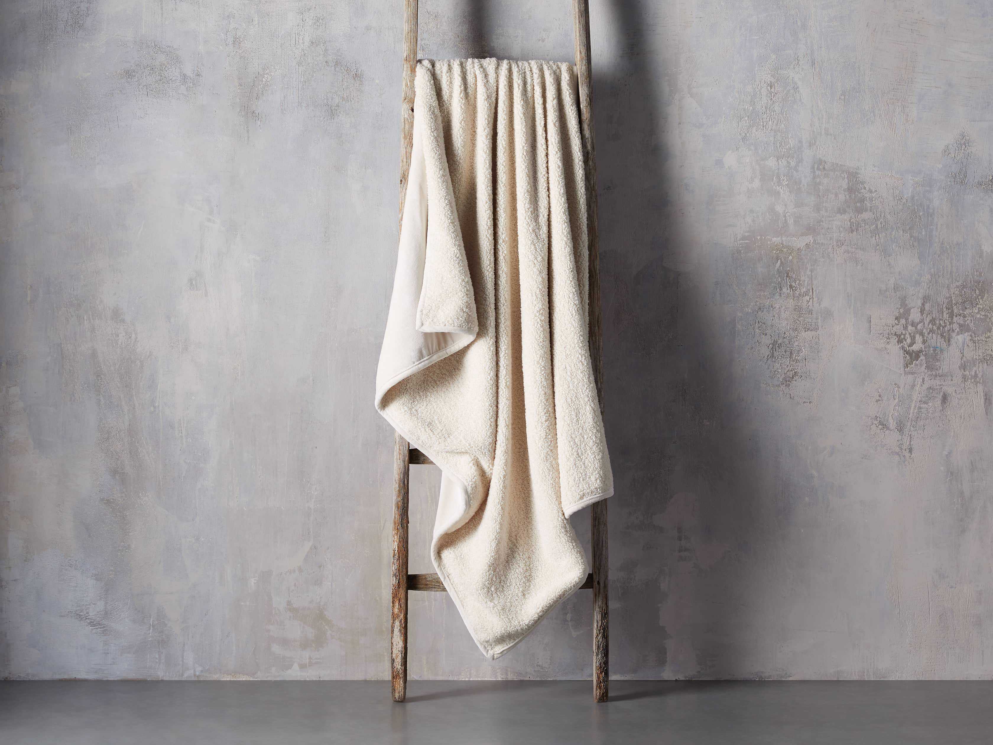 Faux Fur Sherpa Throw