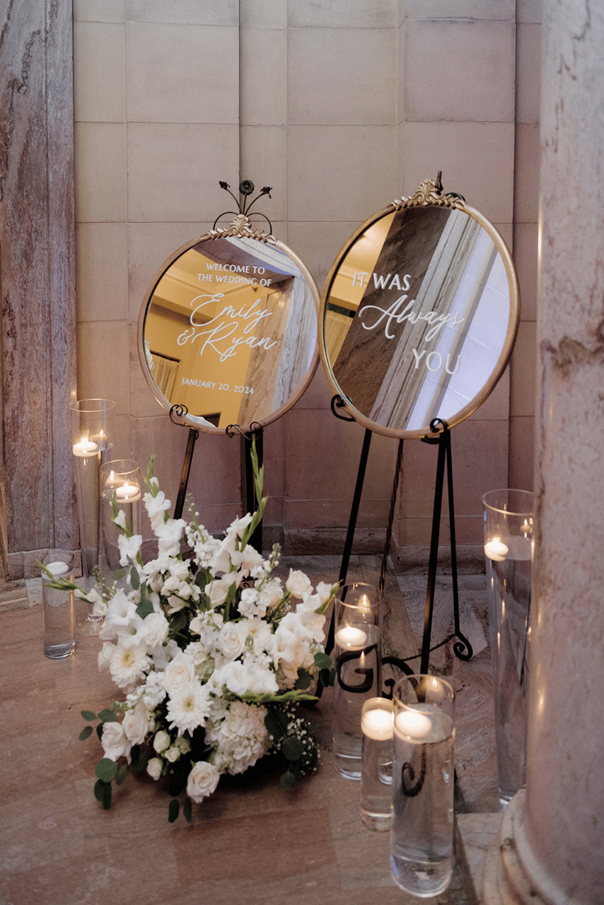 A Modern Winter Wedding at The Ariel Pearl Center photo 2