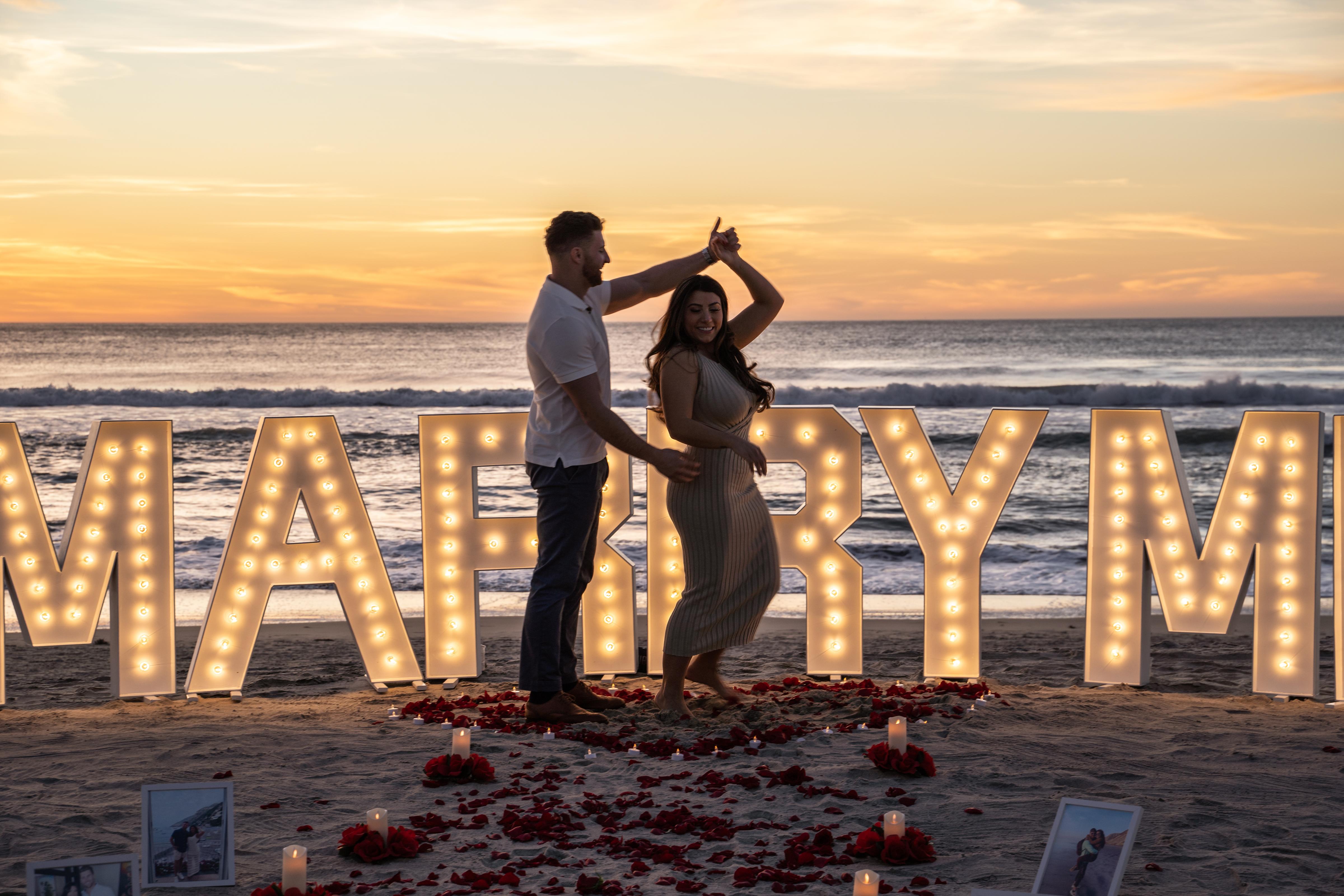 A Romantic and Intimate Proposal in Del Mar