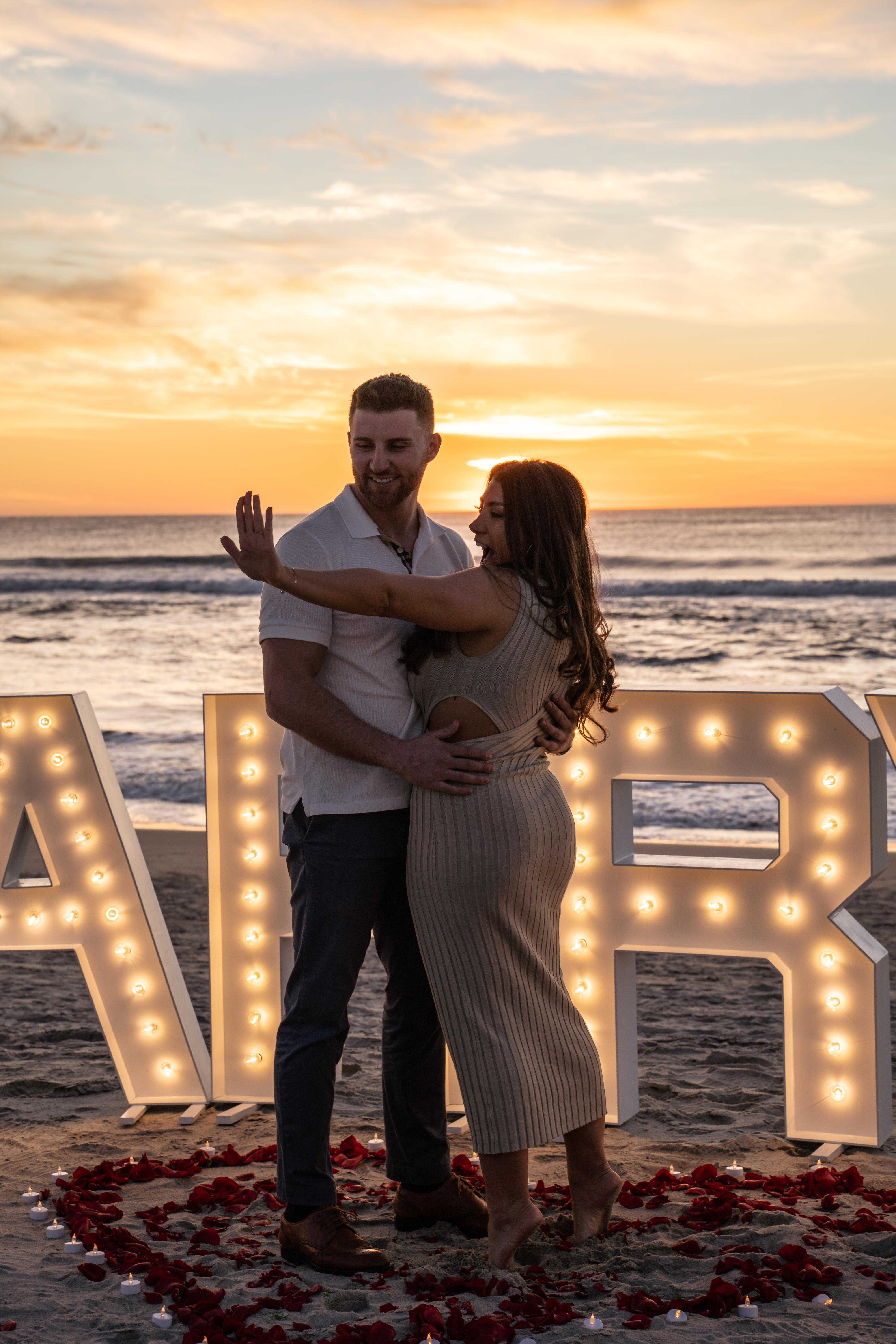 A Romantic and Intimate Beach Proposal 6