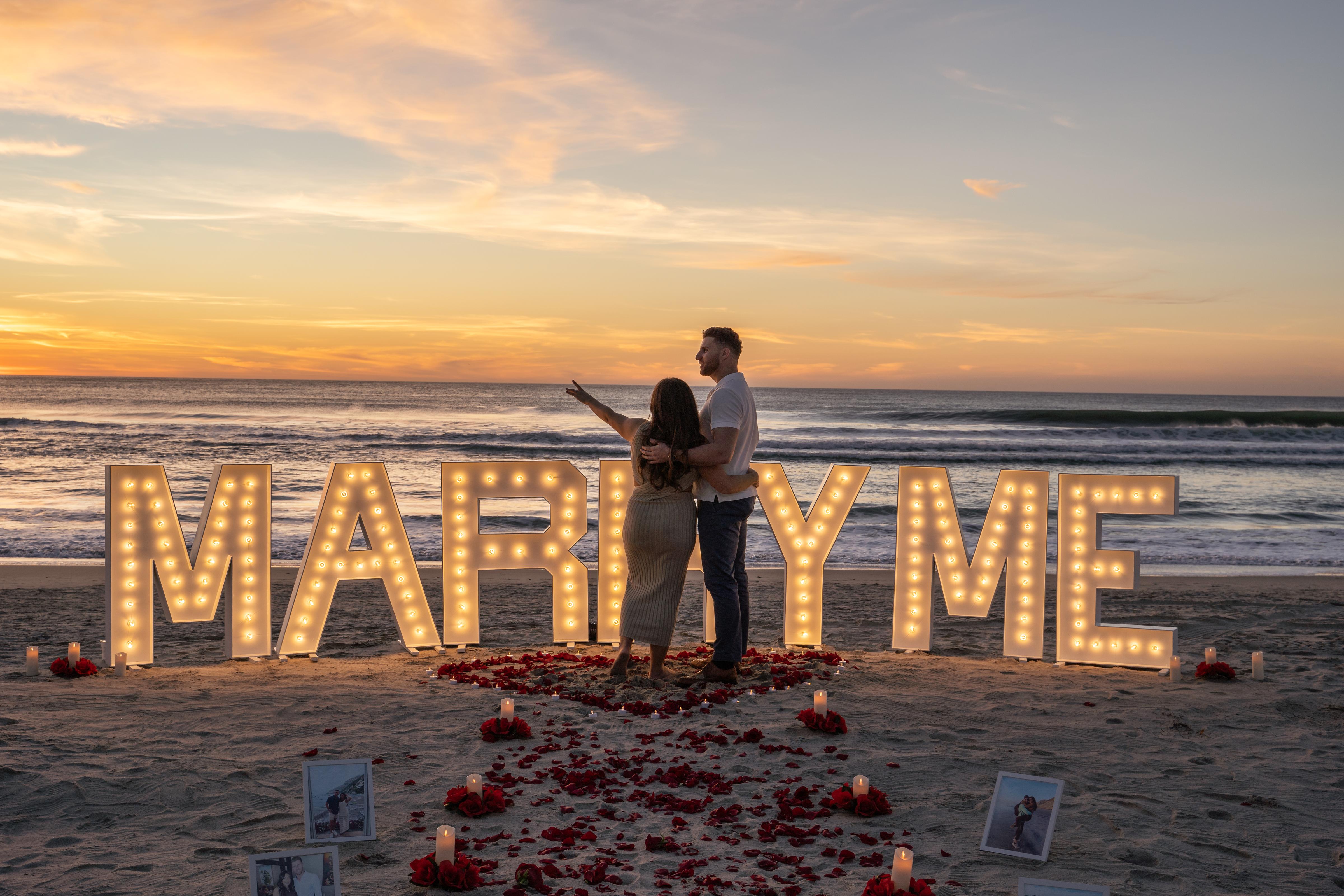 A Romantic and Intimate Beach Proposal 8