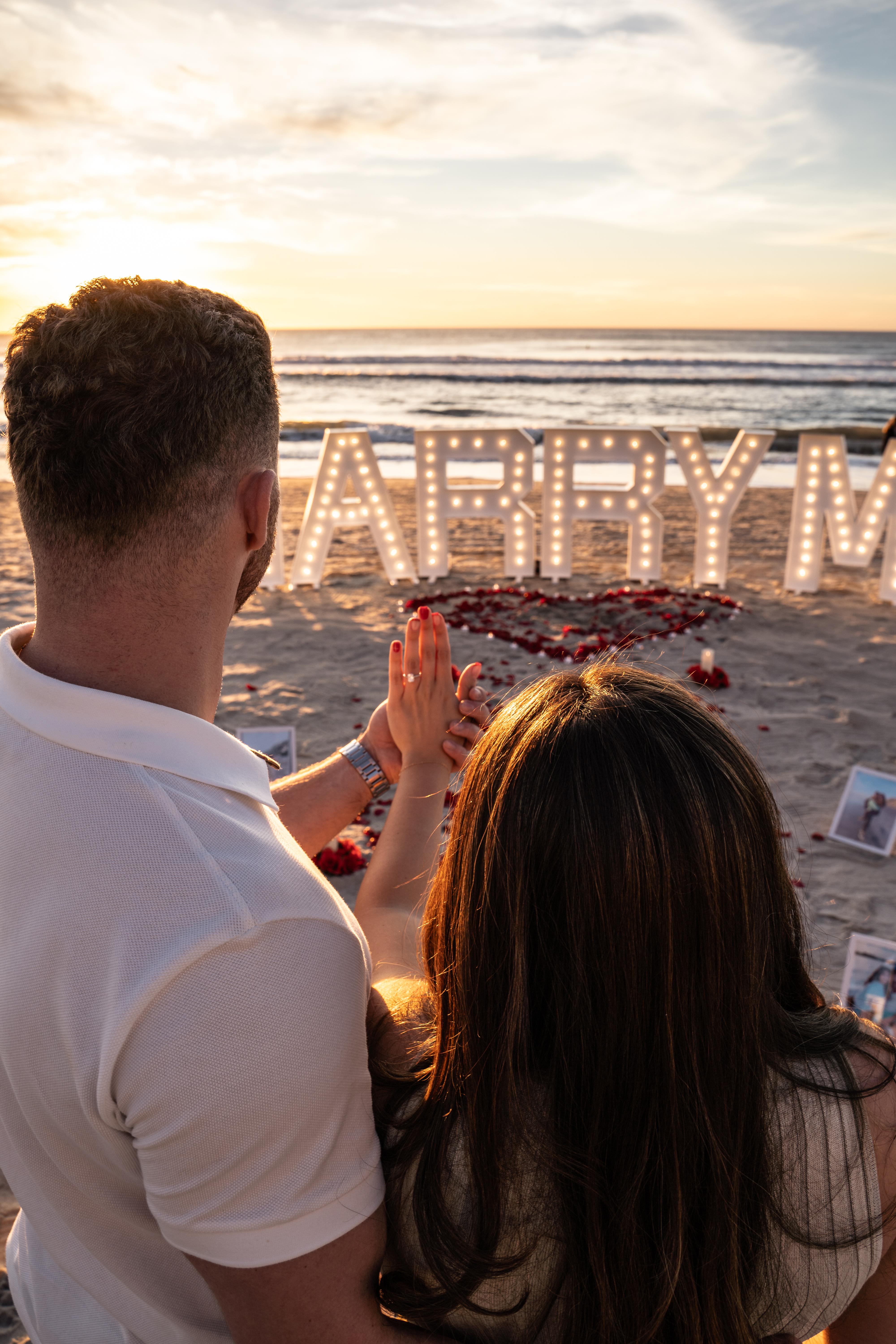 A Romantic and Intimate Beach Proposal 10