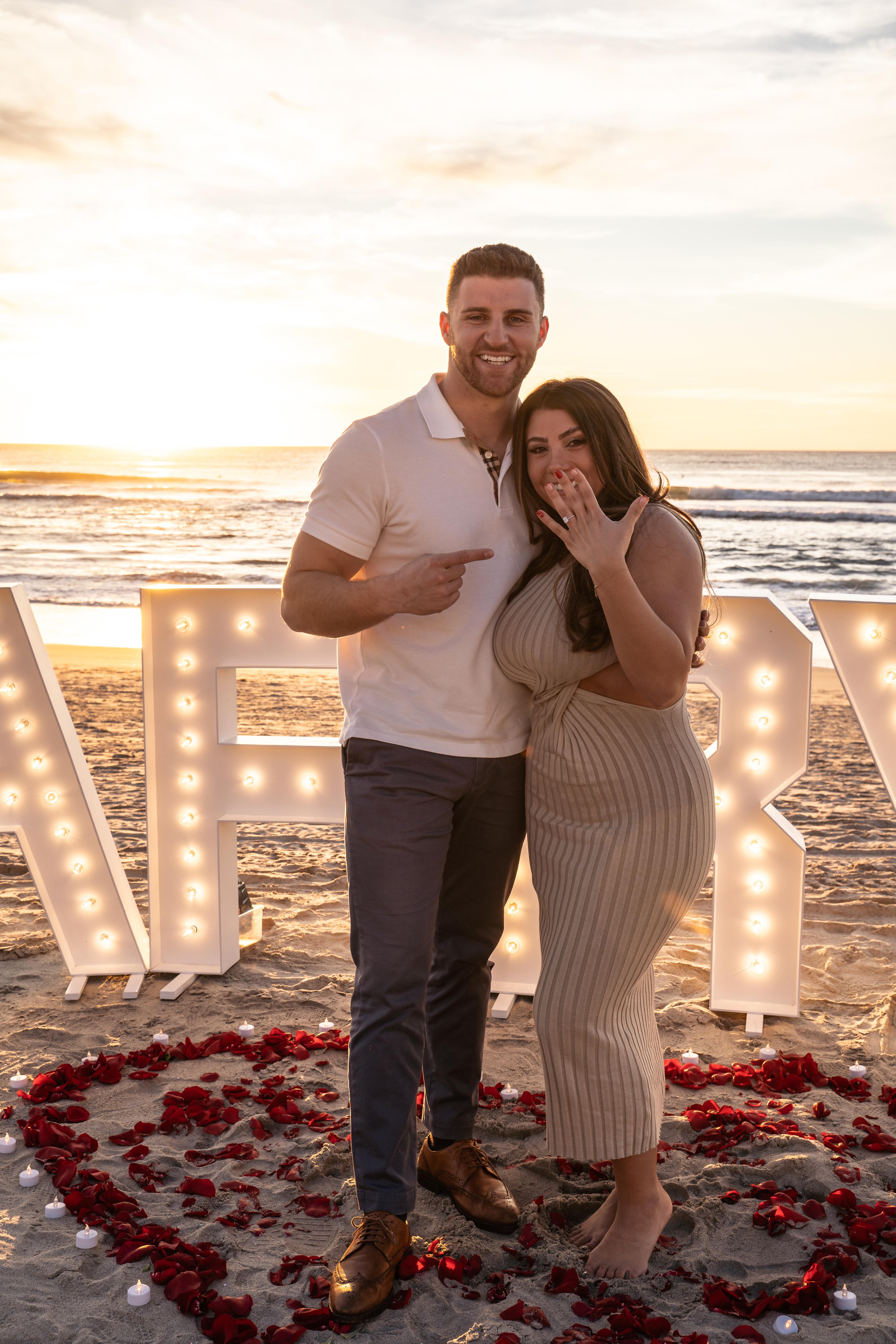 A Romantic and Intimate Beach Proposal 11