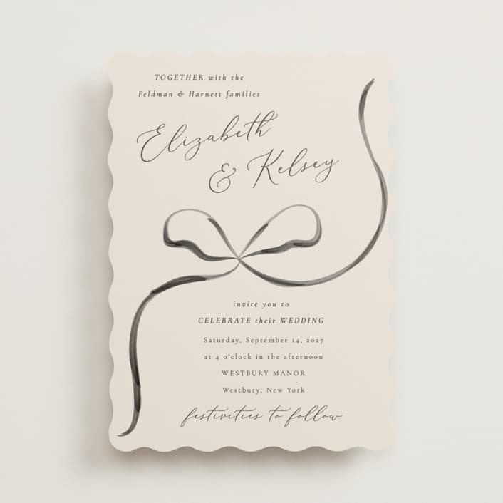 Bow Invitation