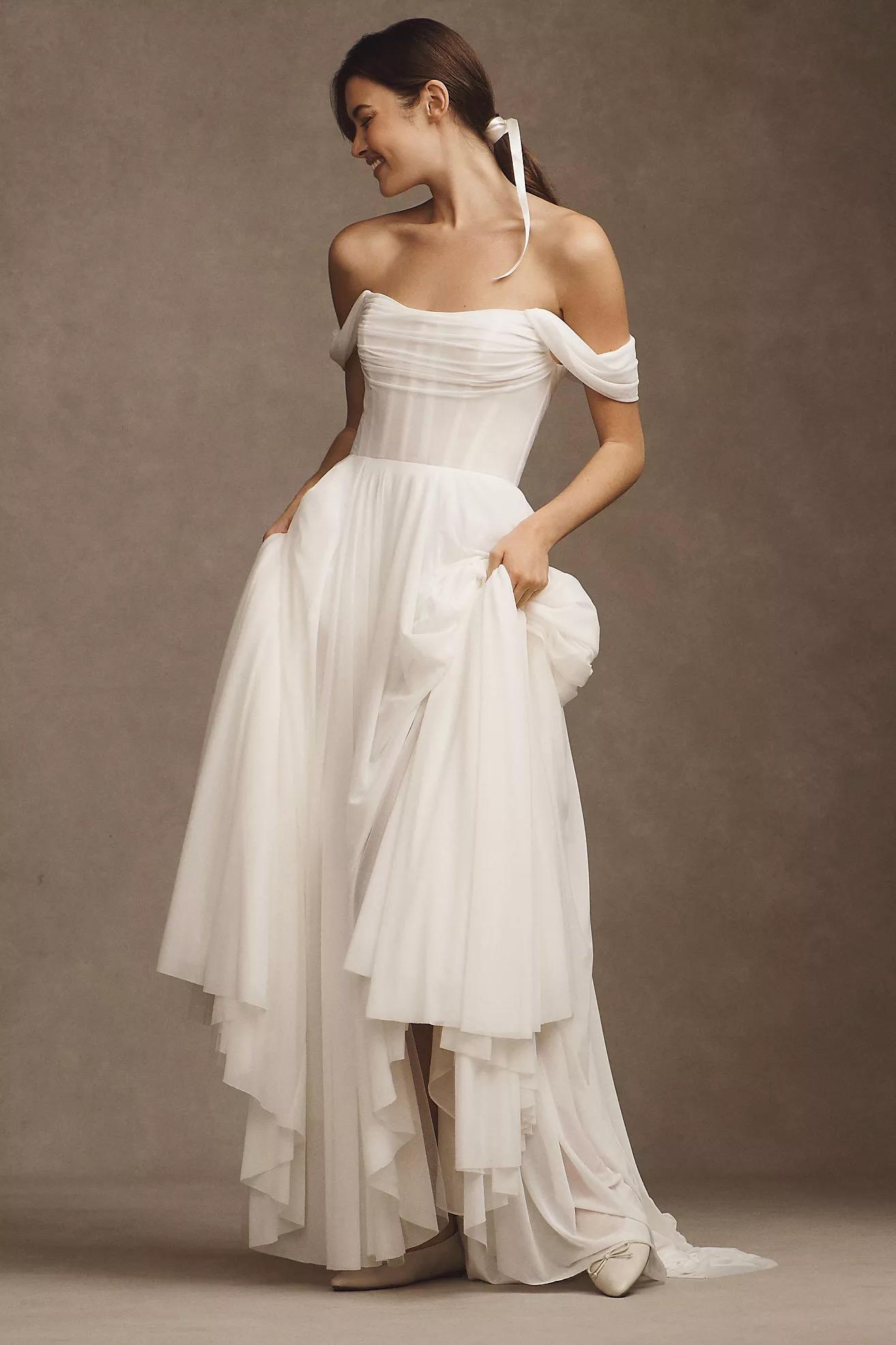 Keala Ruched Corset Wedding Gown