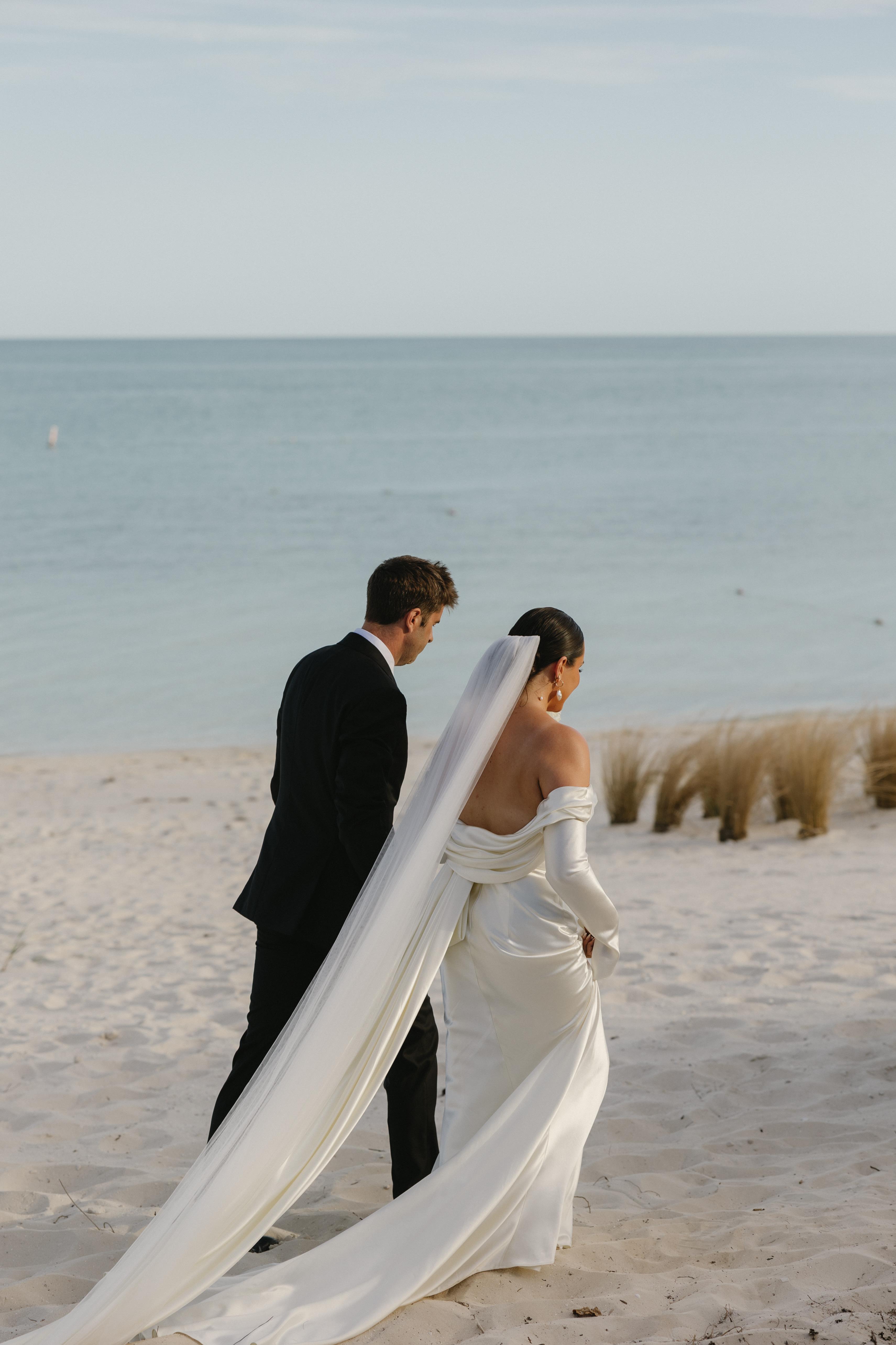 Allysa Larson's Modern Winter Wedding at Triton Luxury Villa