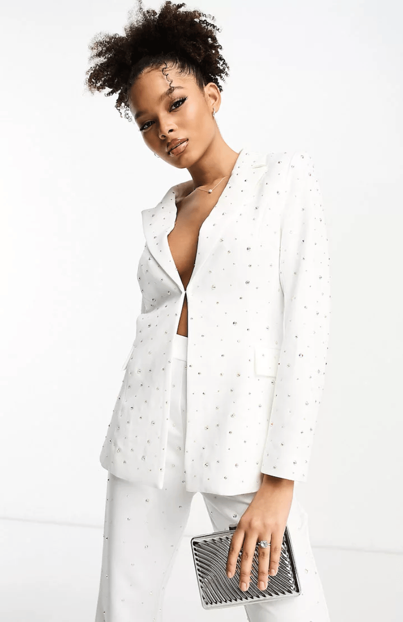 Diamante Embellished Blazer