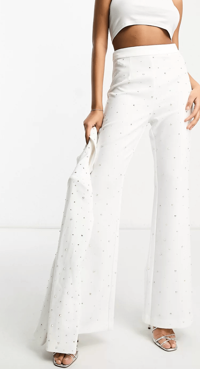 Diamante Kick Flare Pants