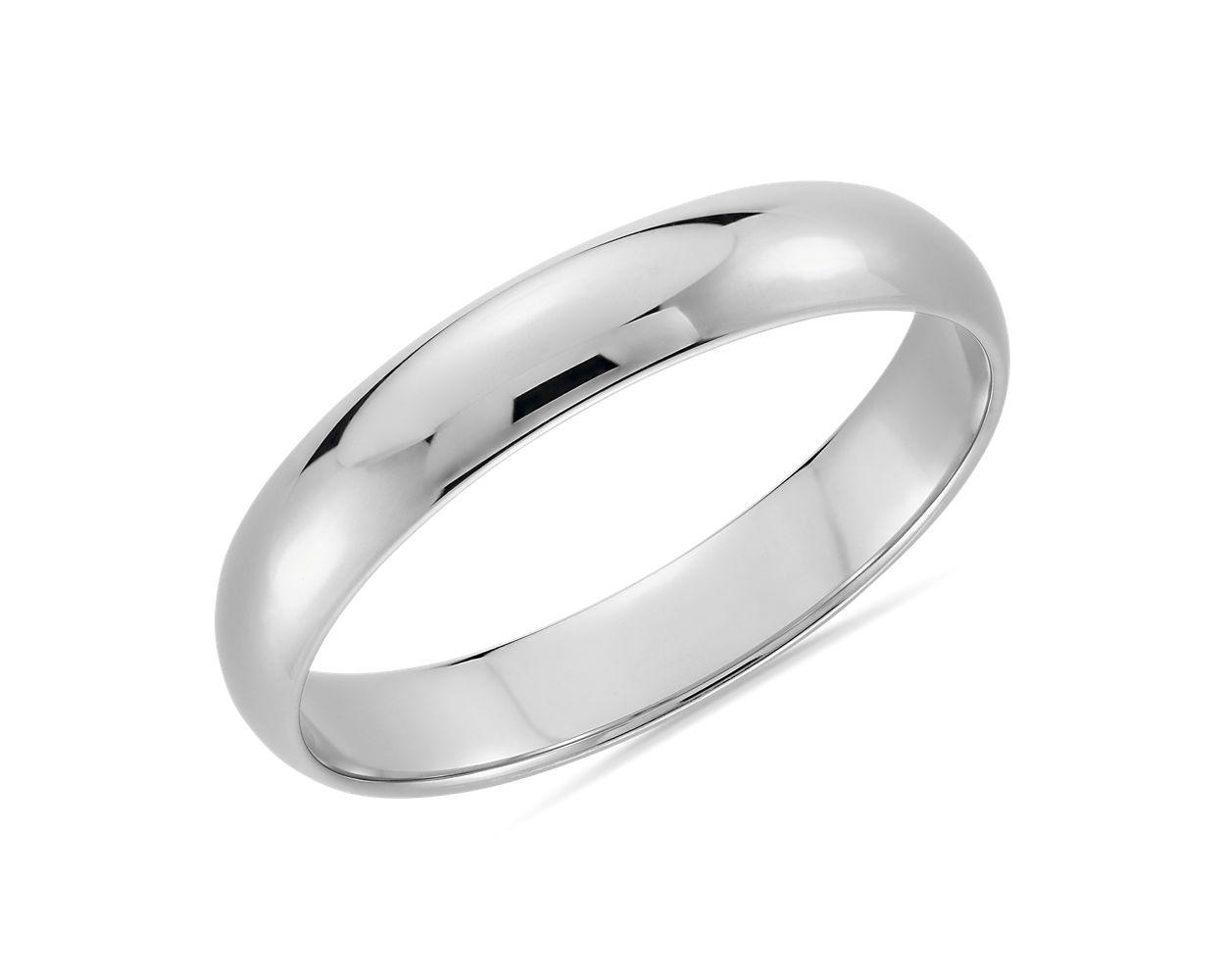 Classic Wedding Ring In Platinum (4mm)